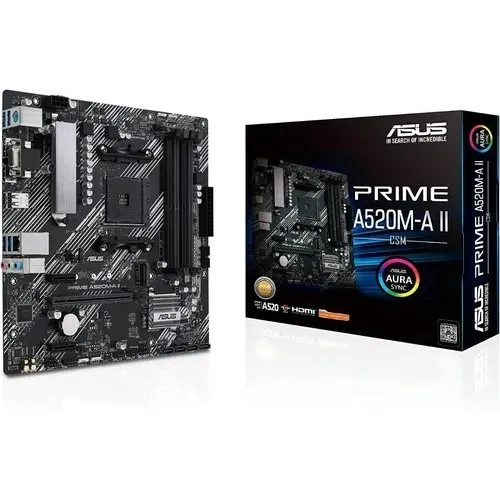 Tarjeta Madre Asus Prime A520m-a Ii Csm Socket Am4