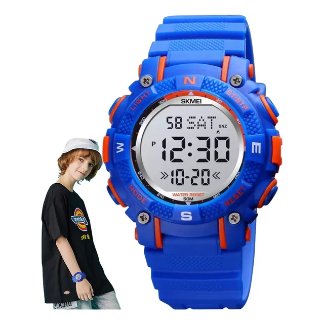 Reloj Skmei Multifunción Acuático Led Digital Original Caja