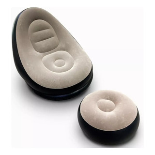 Poltrona Inflável Ultra Lounge Com Pufe Sofá Preguiçoso Poltrona Inflável Ultra Lounge Com Pufe Sofá Preguiçoso