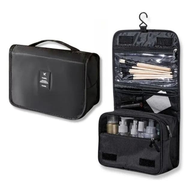 Necessarie Organizadora Viagem Maquiagem Cabelo Com Gancho