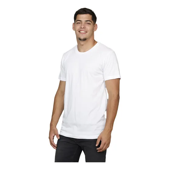 Remera Manga Corta Lisa Algodon Pima Rever Pass
