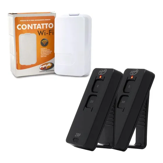 Kit 1 Modulo Wifi Contatto Ppa + 2 Controle Remoto Zap Pop