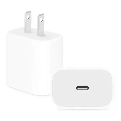 Para iPhone 11 12 Pro Cubo Carga Rápida Adaptador Tipo C 20w Color Blanco
