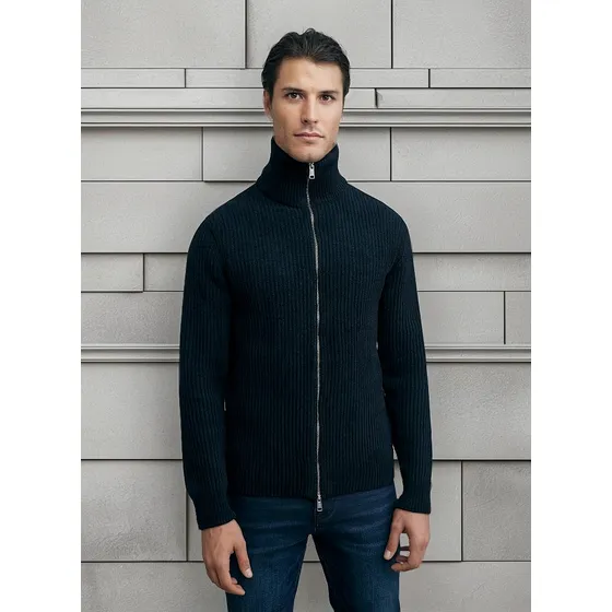 Sweater Cuello Alto D.e.e.p Selection 3417 Negro Para Hombre