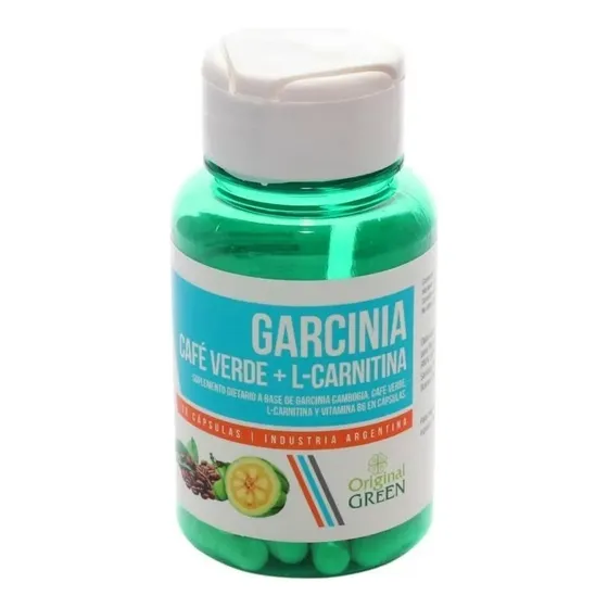 Garcinia, Café Verde + L Carnitina X 30cap. Green Sabor Sin Sabor