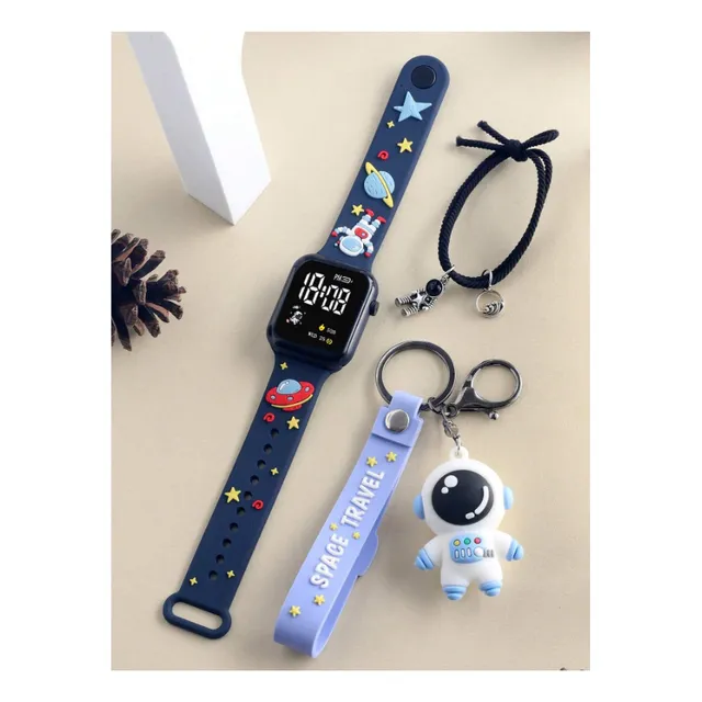 Reloj Niño Digital Electrónico Set Astronauta Y Fútbol