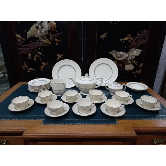 Manyantiques - Juego De Te Ingles Woods Ivory Ware