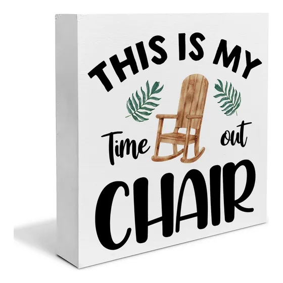 Letrero Madera Verano Texto Ingl «this My Timeout» Para Casa