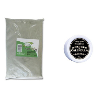 1kg De Argila Verde Medicinal E Ganha 1 Pomada De Calêndula 1kg De Argila Verde Medicinal E Ganha 1 Pomada De Calêndula
