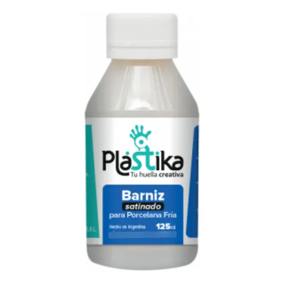 Barniz Para Porcelana Fria Eterna Plastika 125ml Color Traslúcido