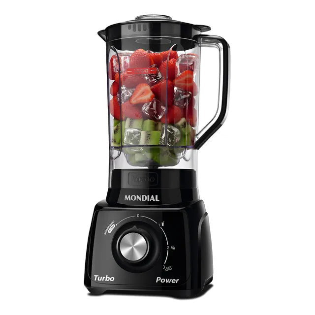 Liquidificador L-99-fb Turbo Power 2,2 L Potência De 550w Cor Preto Mondial