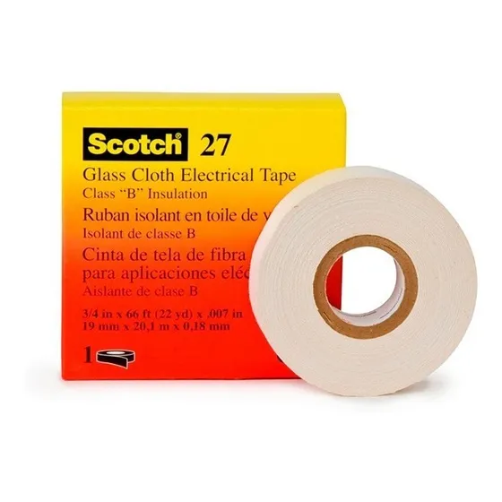 Tape Eléctrico 27 3m Fibra De Vidrio 3/4 X 66ft 
