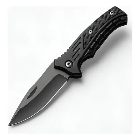 Canivete Tático Aço Carbono Portátil Camping Pesca 15cm