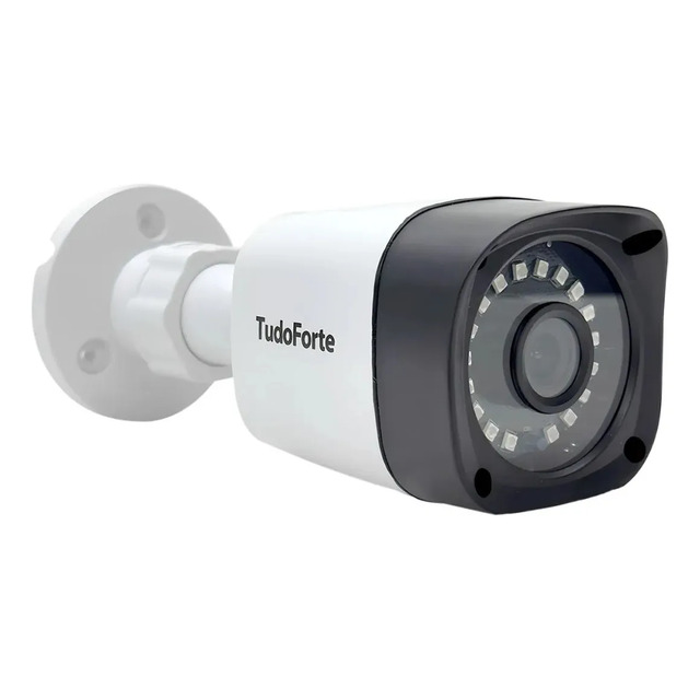 Câmera Cftv Tudo Forte 2020 Bullet 2mp Multi-hd 2.8mm Branco Branco