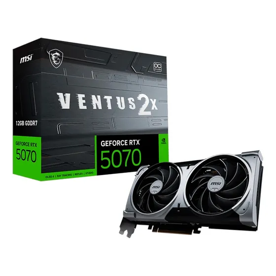 Mercado Livre Placa De Vídeo Msi Rtx 5070 12gb Gddr7 192 Bits Ventus 2x Oc image
