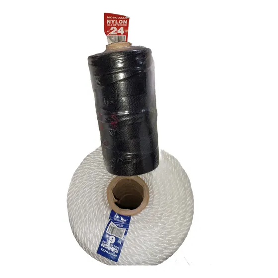 Hilo Nylon Moscuzza Negro 24 Redes Pesca Trasmallo Atarrayas