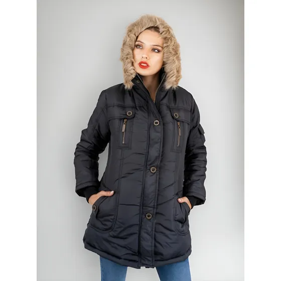 Campera Camperon Larga Mujer Inflable Abrigada Impermeable!