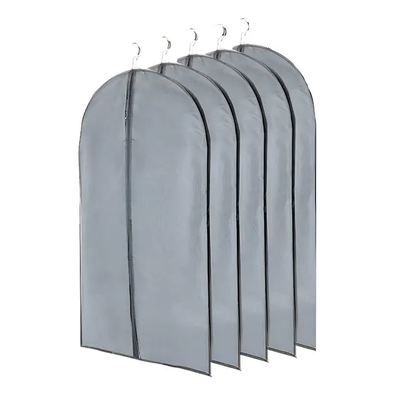Set 5 Cubre Ropa Vestuario Con Cierre Guarda Terno Pvc 60x90