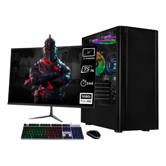 Xtreme Pc Gaming Computadora Intel Core I9 12900 16gb Ssd 1tb Monitor 27 75hz Wifi Nyx Black