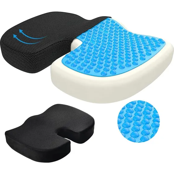Cojín De Gel Asiento Ortopedico Ergonómico Lumbar Para Silla