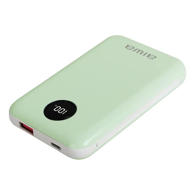 Cargador Batería Externa Power Bank 10.000 Mah Aiwa Paw-300 Color Celeste