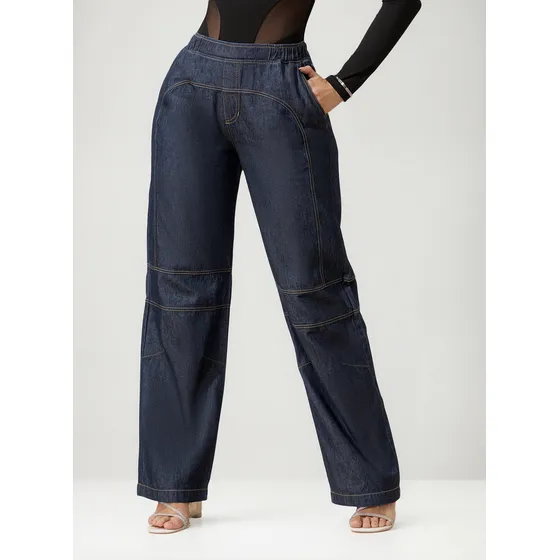 Pantalón Mujer Azul Oscuro Mp 103244