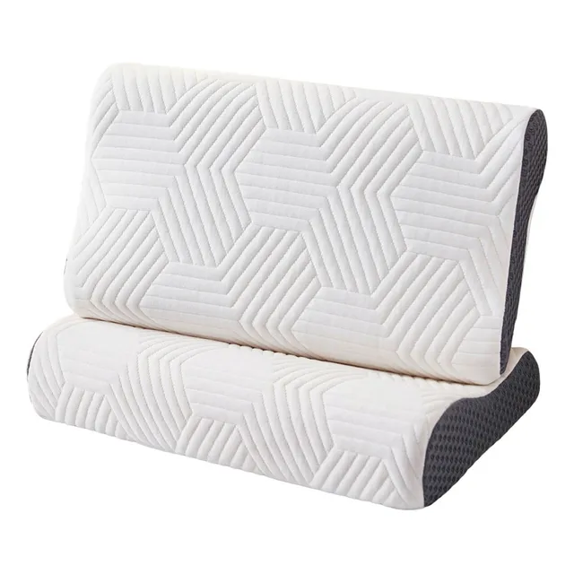 Almohada Memoria Foam Gel Ortopedica Cervical Regulable Color Blanco