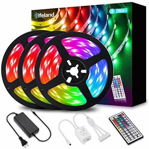 Elfeland Tira Luz Led Ft Rgb Cambiante Color Cinta