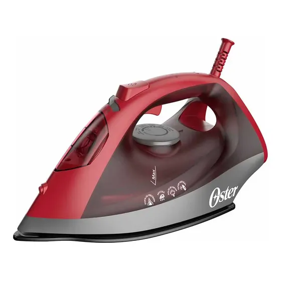 Plancha De Vapor Oster® Con Suela De Cerámica Gcstbs6051 Color Rojo | Cuotas sin interés