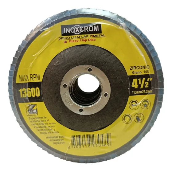 Pack 10 Discos Traslape Metal De Zirconio Inoxcrom/mojostore