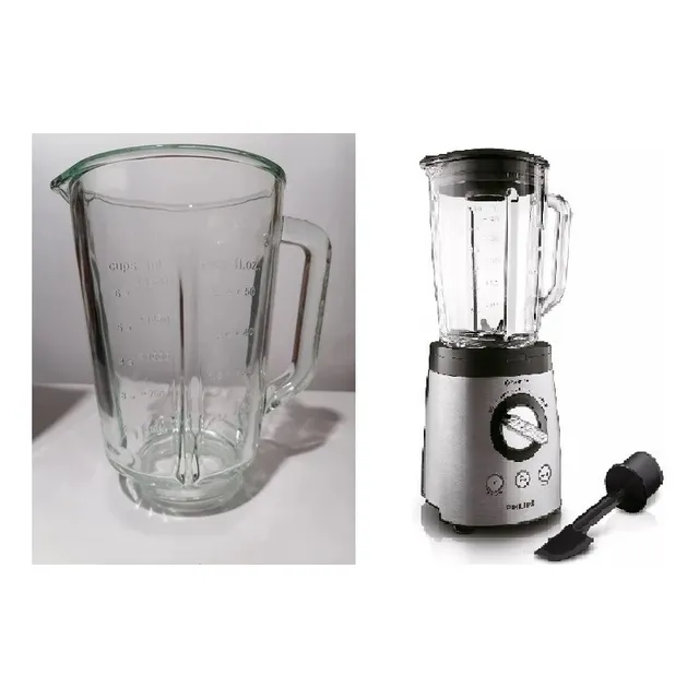 Vaso De Vidrio Para Licuadora Philips Hr2195 Y 2095 