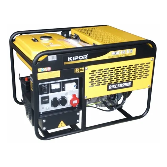 Generador portátil Kipor KGE12E3 8.4 kW trifásico con tecnología AVR 230V/400V