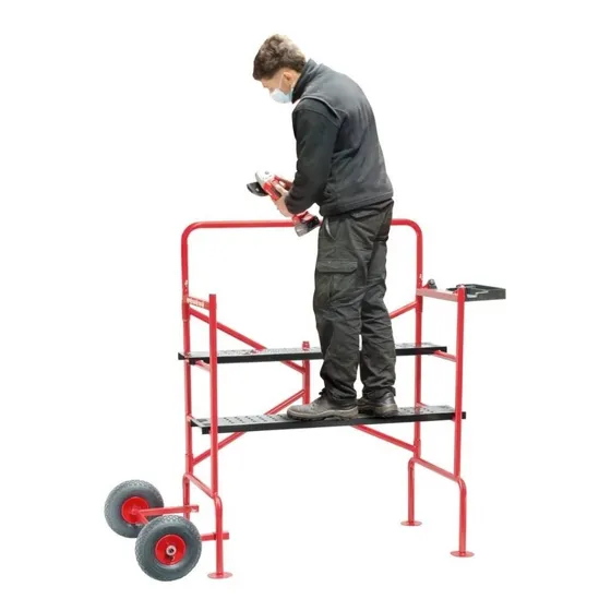 Mini Andamio C/ruedas 2 Plataformas Rebatible Equus T006a Ub
