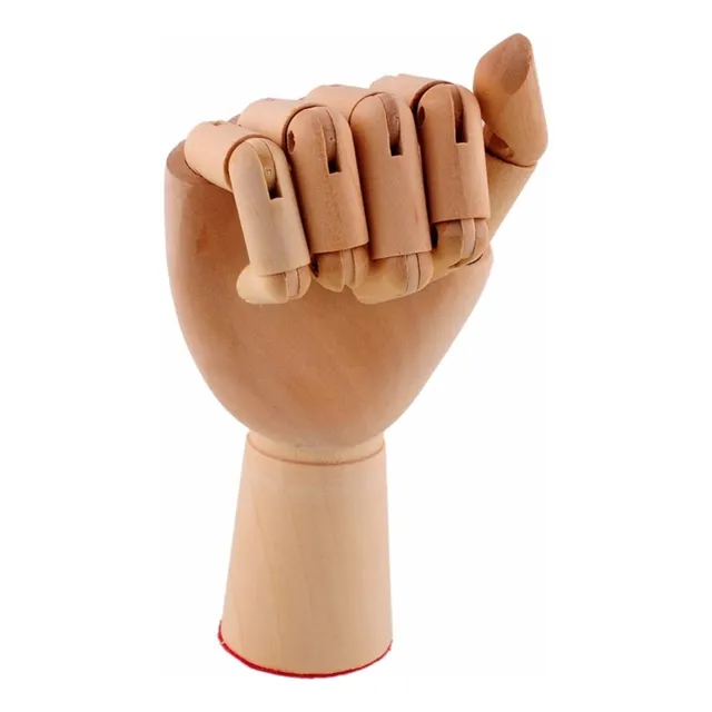 Mano Articulada Profesional Madera 25 Cm .dibujo