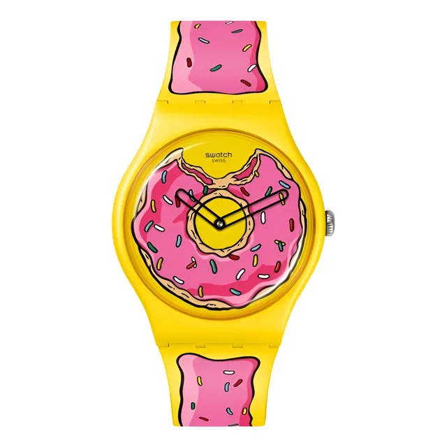 Reloj Swatch So29z134  Edicion Especial Dona Los Simpson