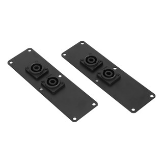Conector De Altavoz Jack Plate Metal Dual Con 2 Conectores D Conector De Altavoz Jack Plate Metal Dual Con 2 Conectores D
