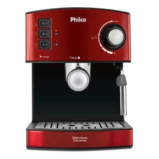 Cafeteira Expresso Philco 20 Bar Inox Red Pcf24 Cor Vermelho Cafeteira Expresso Philco 20 Bar Inox Red Pcf24 Cor Vermelho