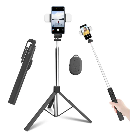 Palo Selfie Trípode Iluminado Con Control Remoto Y Bluetooth