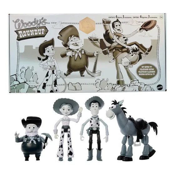 Toy Story Set X4 Woody Jessie Pete Y Tiro Al Blanco Original