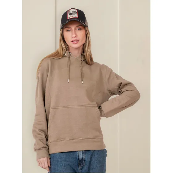 Customs Ba Hoodie Mujer Algodón Frizado Buzo Deportivo