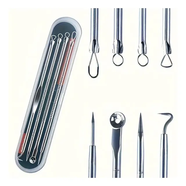 Kit 4 Piezas Saca Espinillas Comedon Limpieza Facial