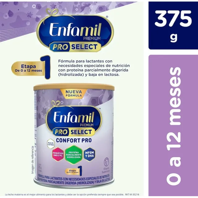 Enfamil Confort 375 Gr De 0 A 12 Meses Sin Sabor