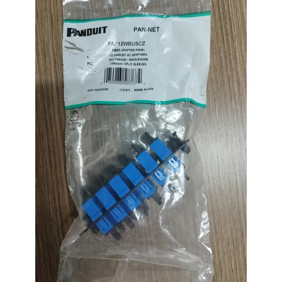 Panel Adaptador De Fibra Monomodo De 12 Puertos