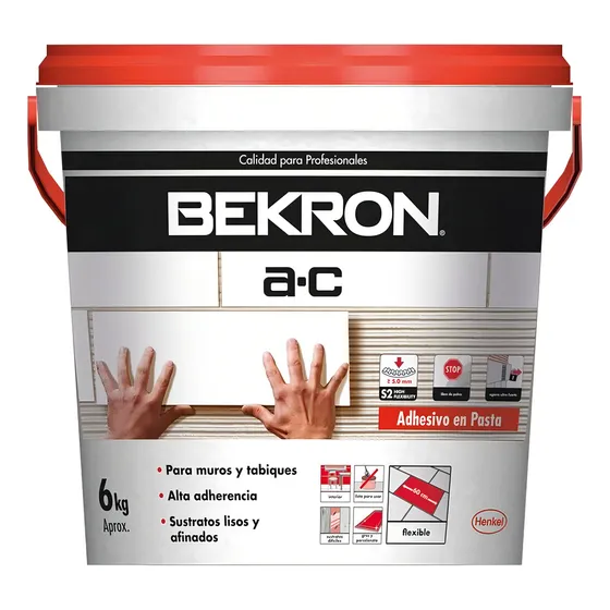 Adhesivo Cerámico Ac Pasta 6kg Bekron