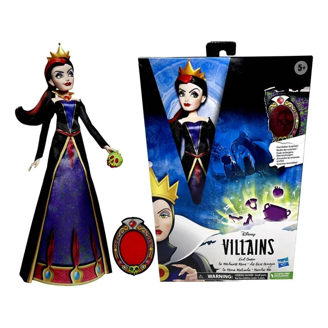 Muñeca coleccionable Villanous Evil Queen con accesorios, personaje de bruja de la película infantil de dibujos animados de Disney Blancanieves y los siete enanitos, Hasbro Toys