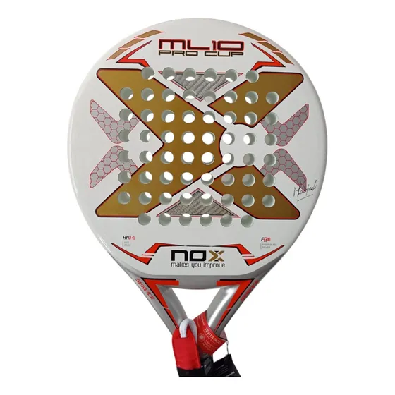 Paleta Padel Paddle Nox Ml10 Pro Cup + Color Blanco