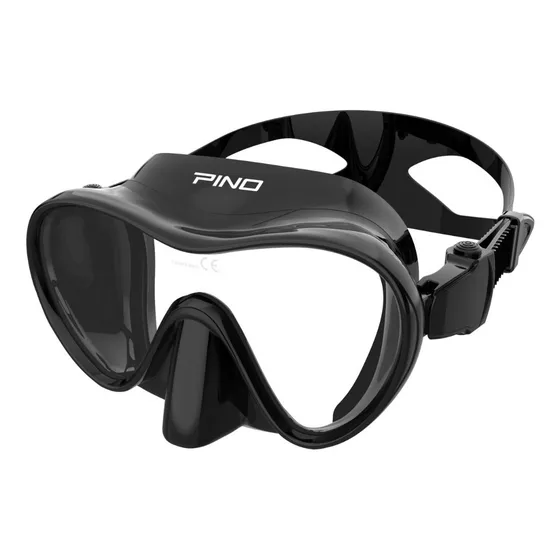 Máscara Pino Amazonia Snorkeling Buceo Luneta Antiparra Color Negro