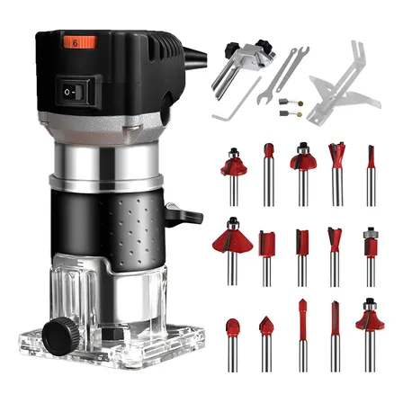 Tupia Manual Laminadora Ajustável C/kit 15 Fresas 6mm Dobevi 220v