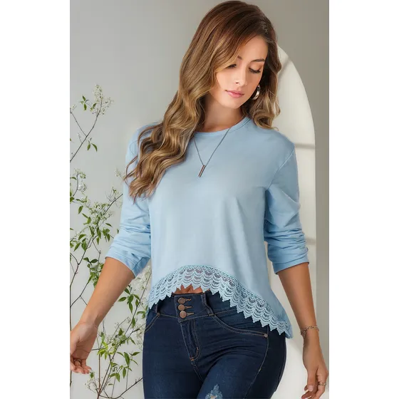 Buzo Mujer Azul Mp 88853