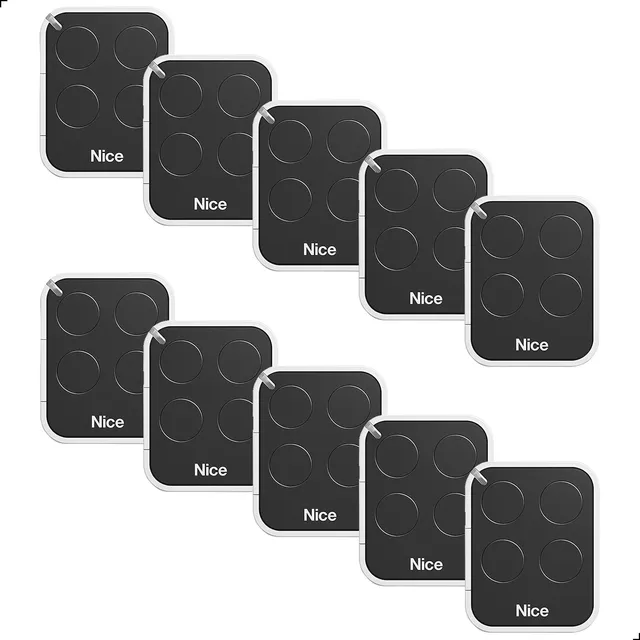 Kit 10x Controle Linear Era One 4 Teclas Nice Hcs C/ Nf